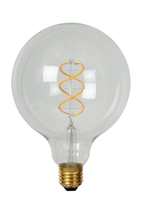 Lucide G125 - Filament lamp - Ø 12,5 cm - LED Dimb. - E27 - 1x4,9W 2700K - Transparant - uitgezet